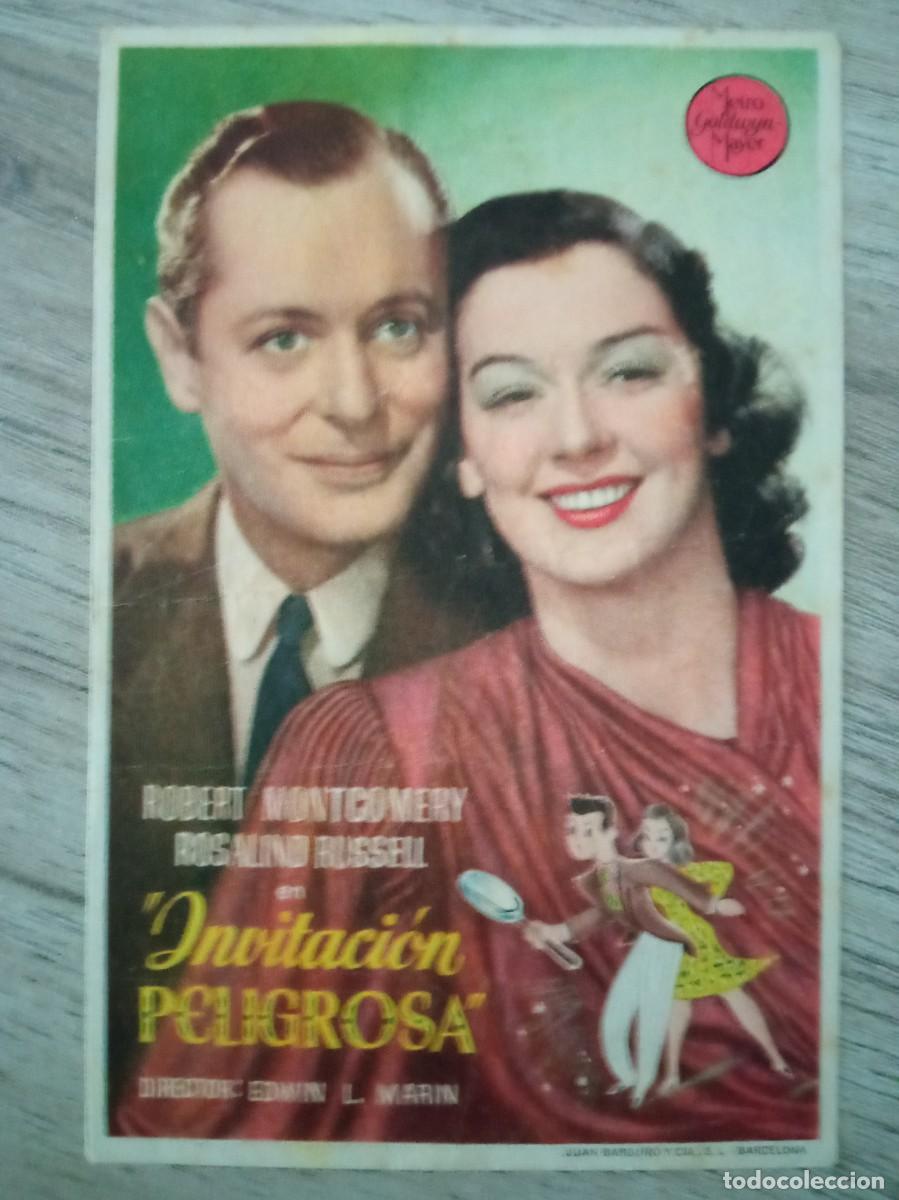 Cine: INVITACI&Oacute;N PELIGROSA, ROBERT MONTGOMERY, TEATRO CASA SOCIAL, PUZOL, VALENCIA
