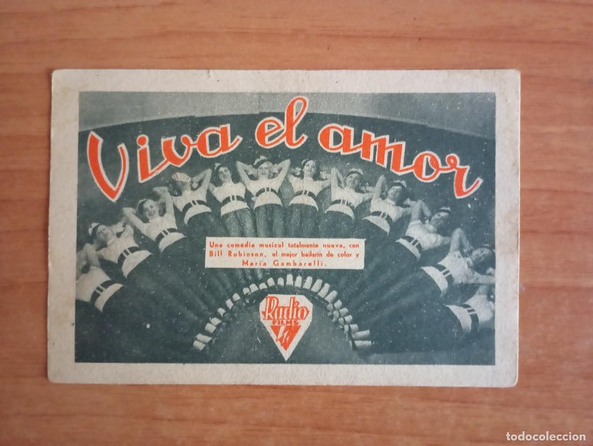 Cine: 2-PROGRAMA DE CINE DE LA PELICULA-- VIVA EL AMOR - Foto 1
