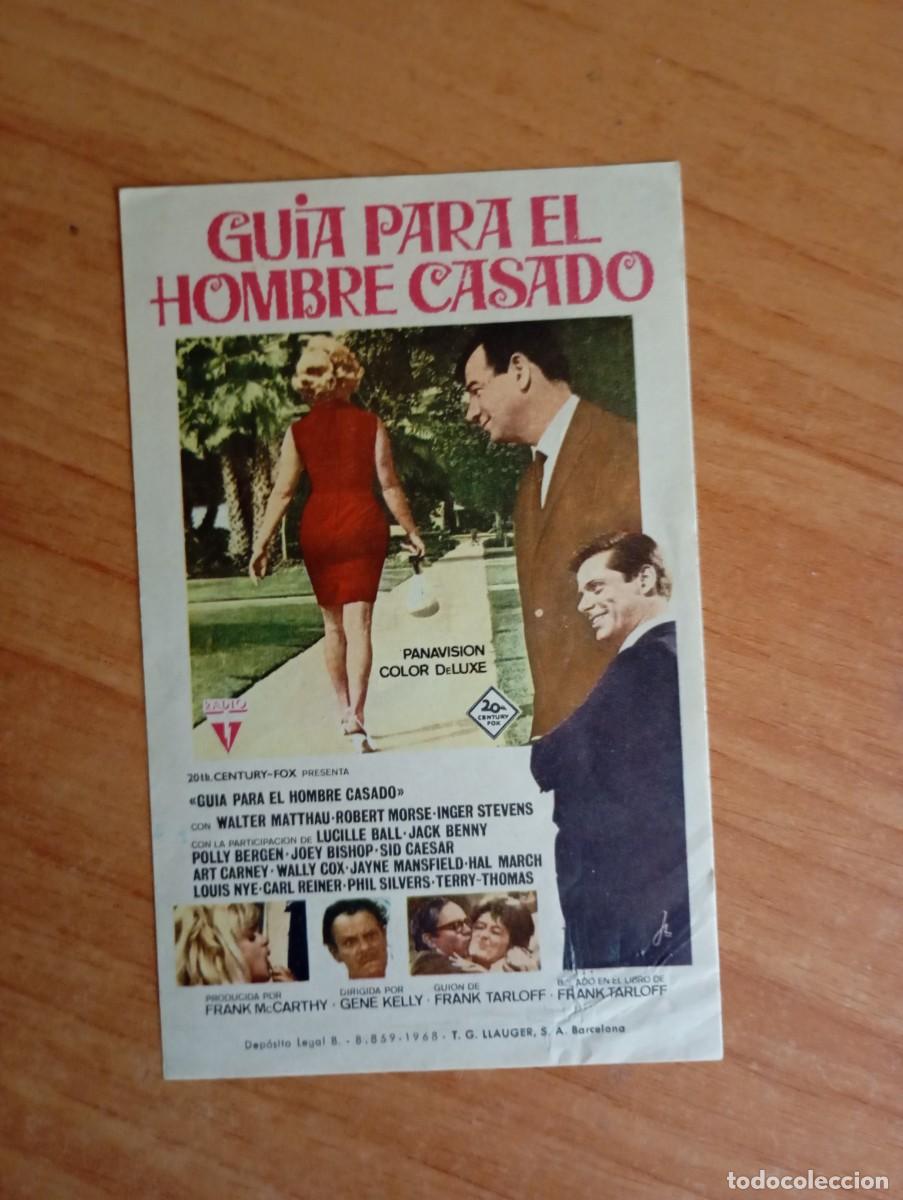 Cinema: azul2-PROGRAMA DE CINE DE LA PELICULA-- GUIA PARA EL HOMBRE CASADO