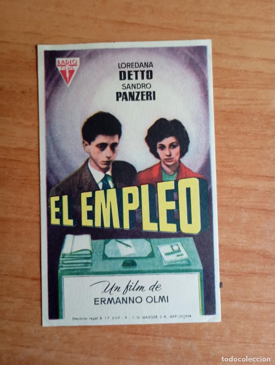 Cine: azul2-PROGRAMA DE CINE DE LA PELICULA-- EL EMPLEO - Foto 1