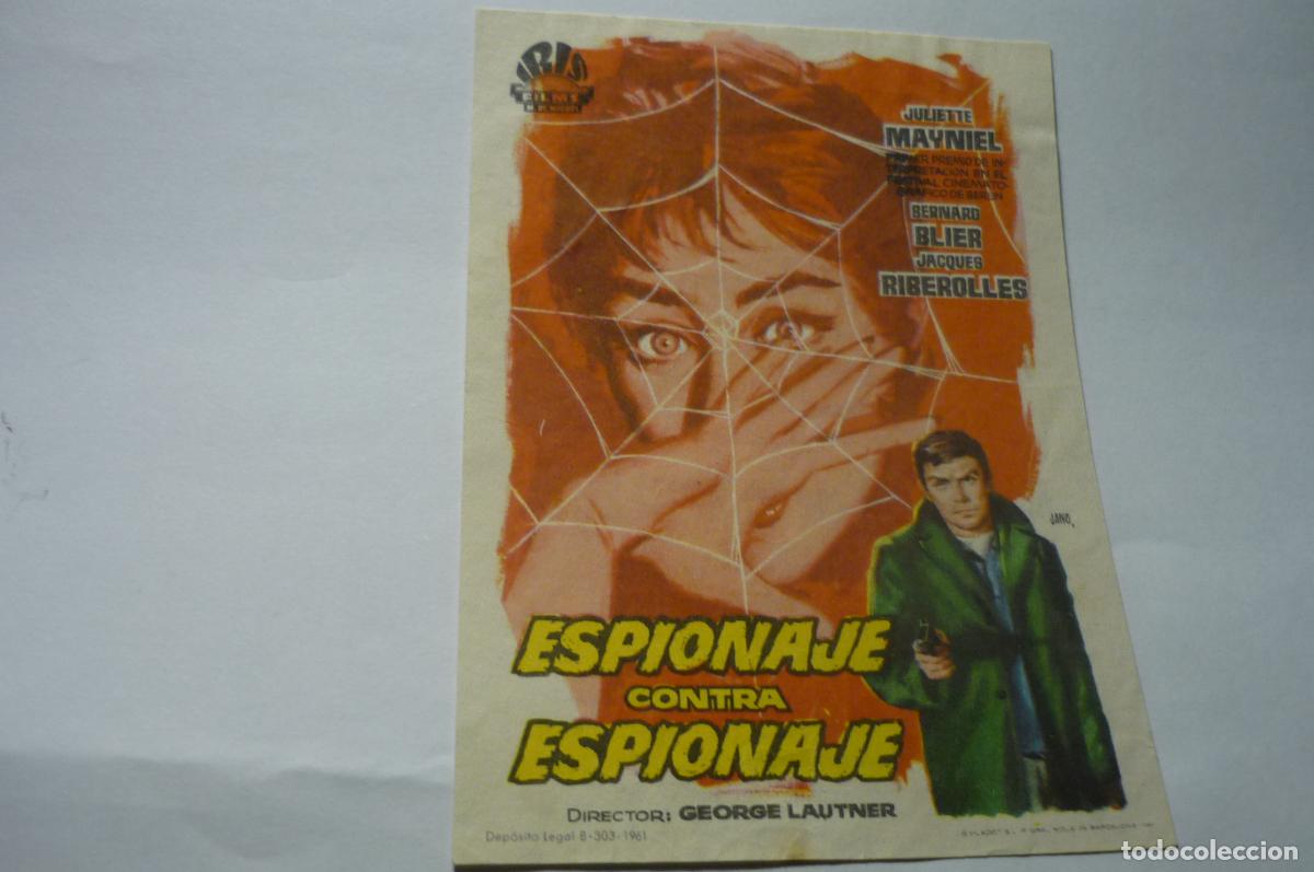 Cine: programa espionaje contra espionaje.-publicidad rex.- silla