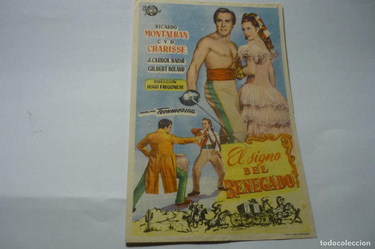 Cine: programa el signo del renegado .- ricardo montalban-principal petra