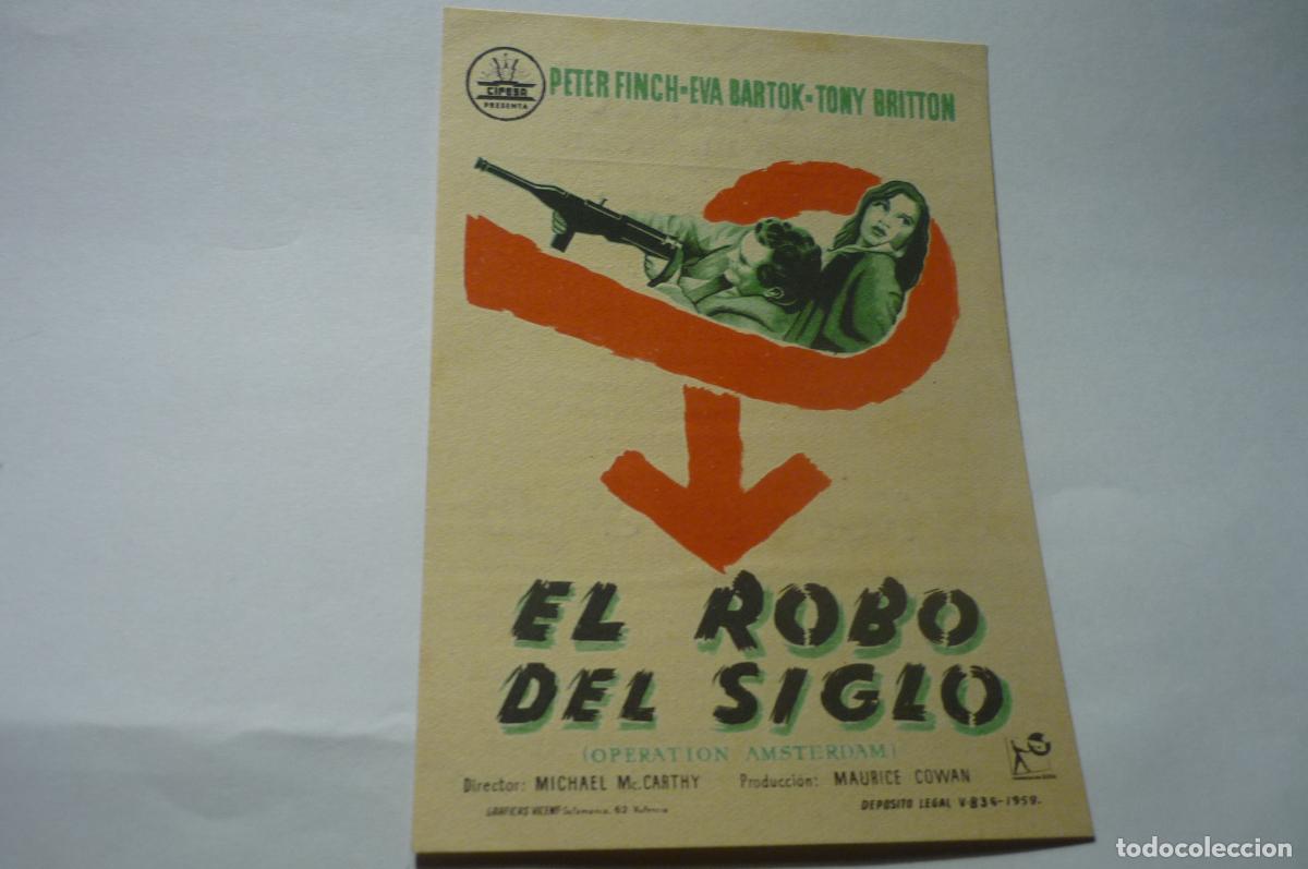 Cine: programa el robo del siglo-peter finch .-publicidad - Foto 1