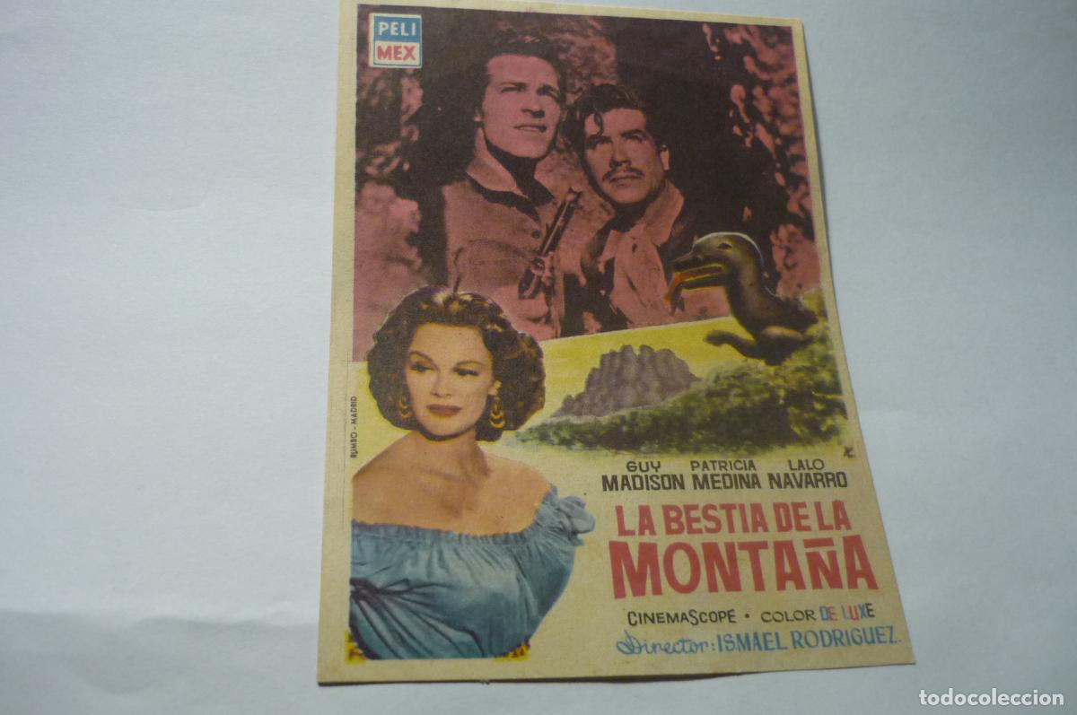 Cine: programa la bestia de la monta&ntilde;a-guy madison &iexcl;&iexcl;sello tampon teatro ultonia&iexcl;&iexcl; gerona