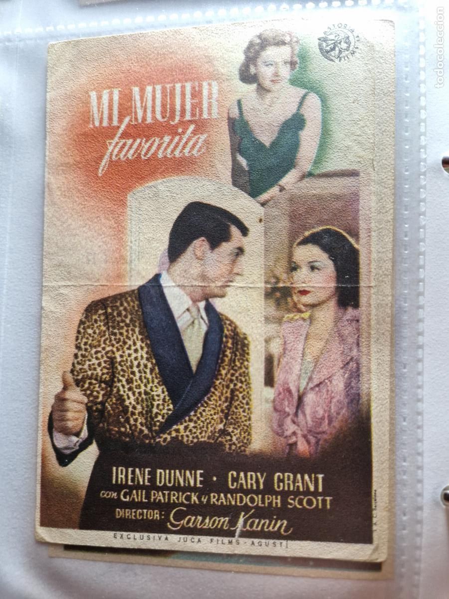 Cine: PROGRAMA DE MANO FOLLETO MI MUJER FAVORITA .- IRENE DUNNE, CARY GRANT