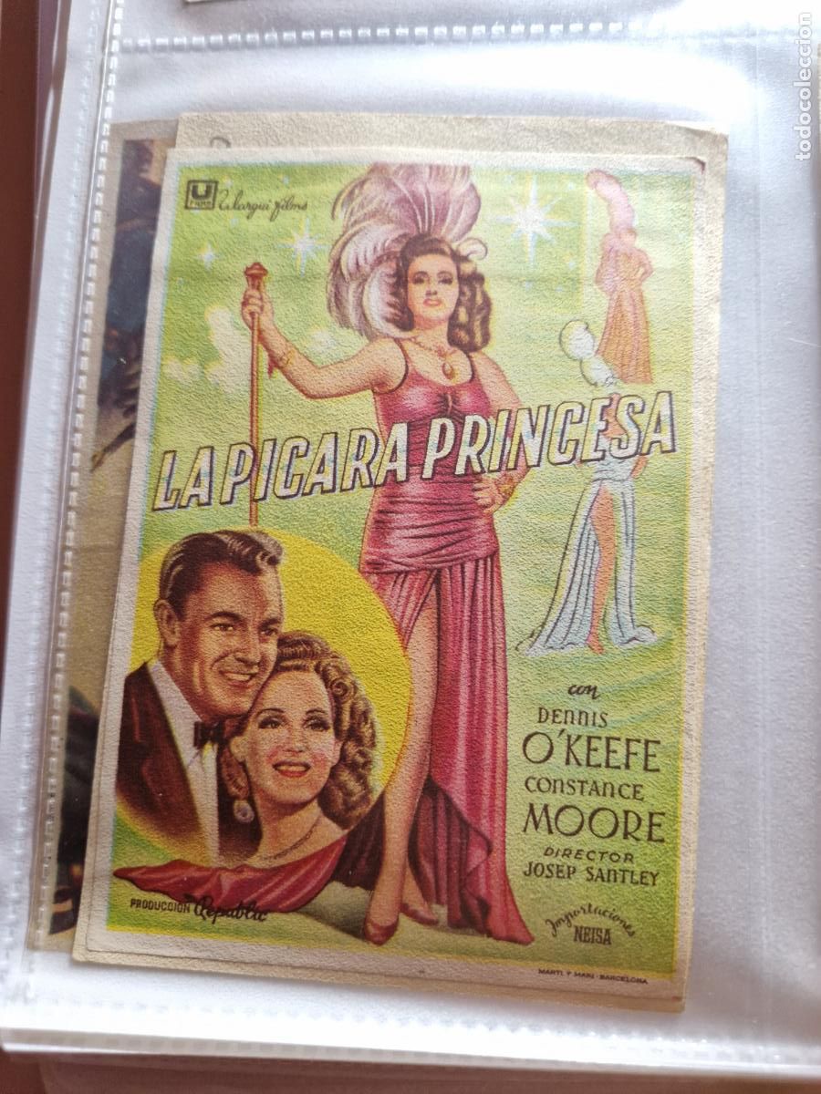 Cine: PROGRAMA DE MANO FOLLETO LA PICARA PRINCESA - DENNIS OKEEFE - Foto 1