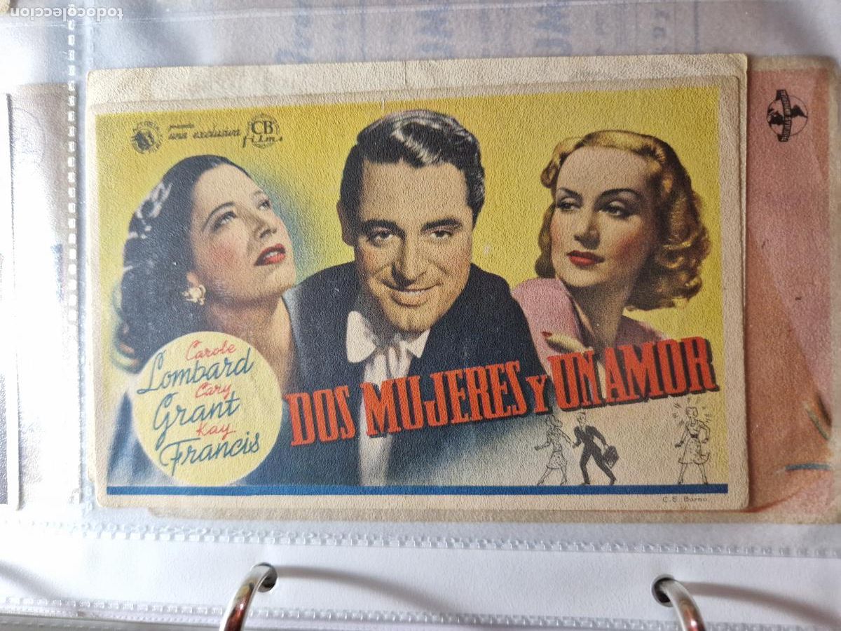 Cine: PROGRAMA DE MANO FOLLETO DOS MUJERES Y UN AMOR : CAROLE LAMBARD, CARY GRANT