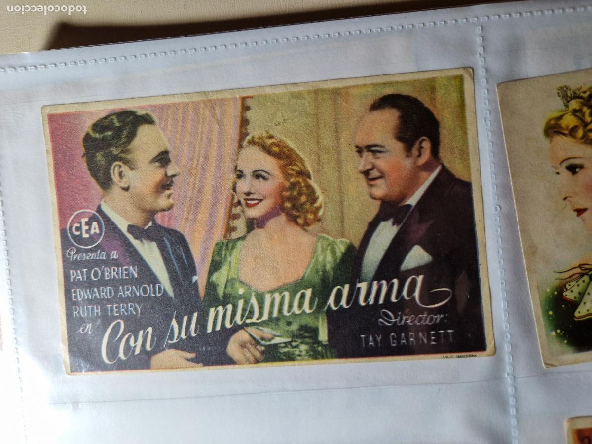 Cine: PROGRAMA DE MANO FOLLETO CON SU MISMA ARMA .- PAT OBRIEN - Foto 1