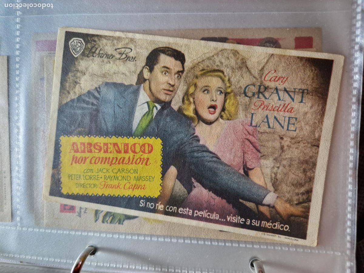 Cine: PROGRAMA DE MANO FOLLETO ARSENICO POR COMPASION - CARY GRANT