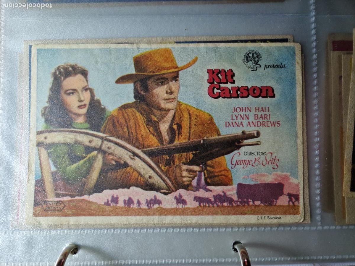 Cine: PROGRAMA DE MANO FOLLETO KIT CARSON, JOHN HALL - Foto 1