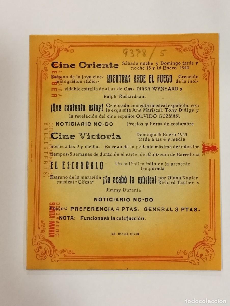 Cine: PROGRAMA DE CINE DOBLE. EL ESCANDALO. CON PUBLICIDAD. - Foto 4
