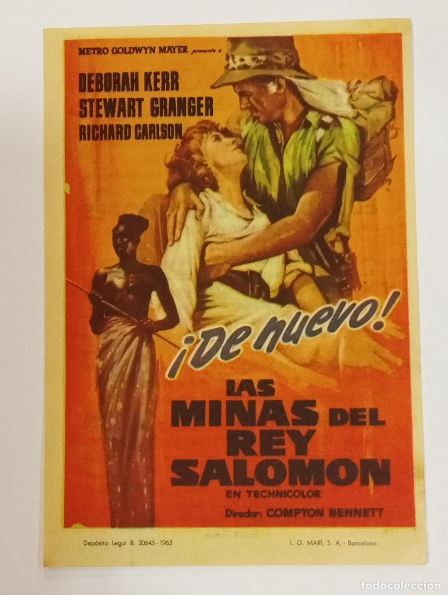 Cine: PROGRAMA DE CINE SENCILLO. LAS MINAS DEL REY SALOMON. CON PUBLICIDAD.