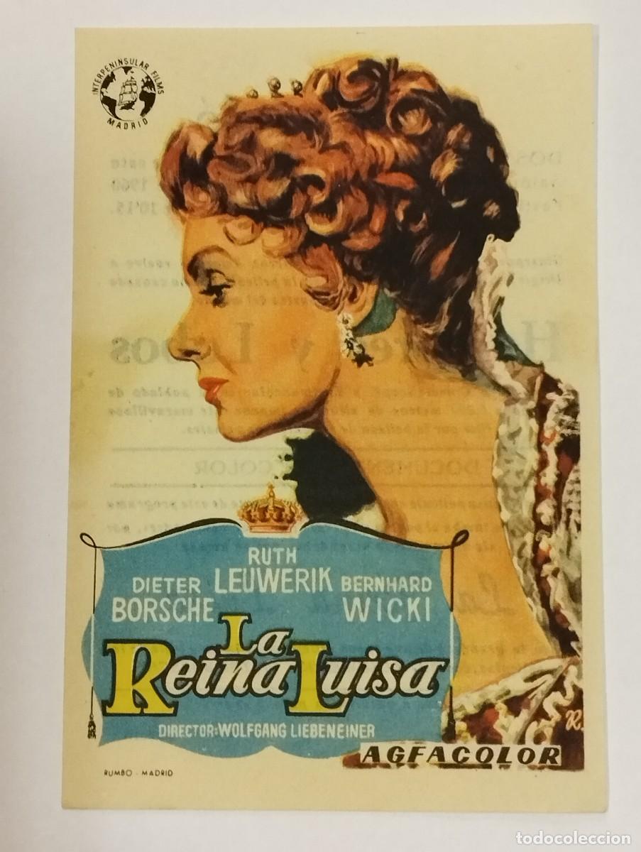 Cine: PROGRAMA DE CINE SENCILLO. LA REINA LUISA. CON PUBLICIDAD.