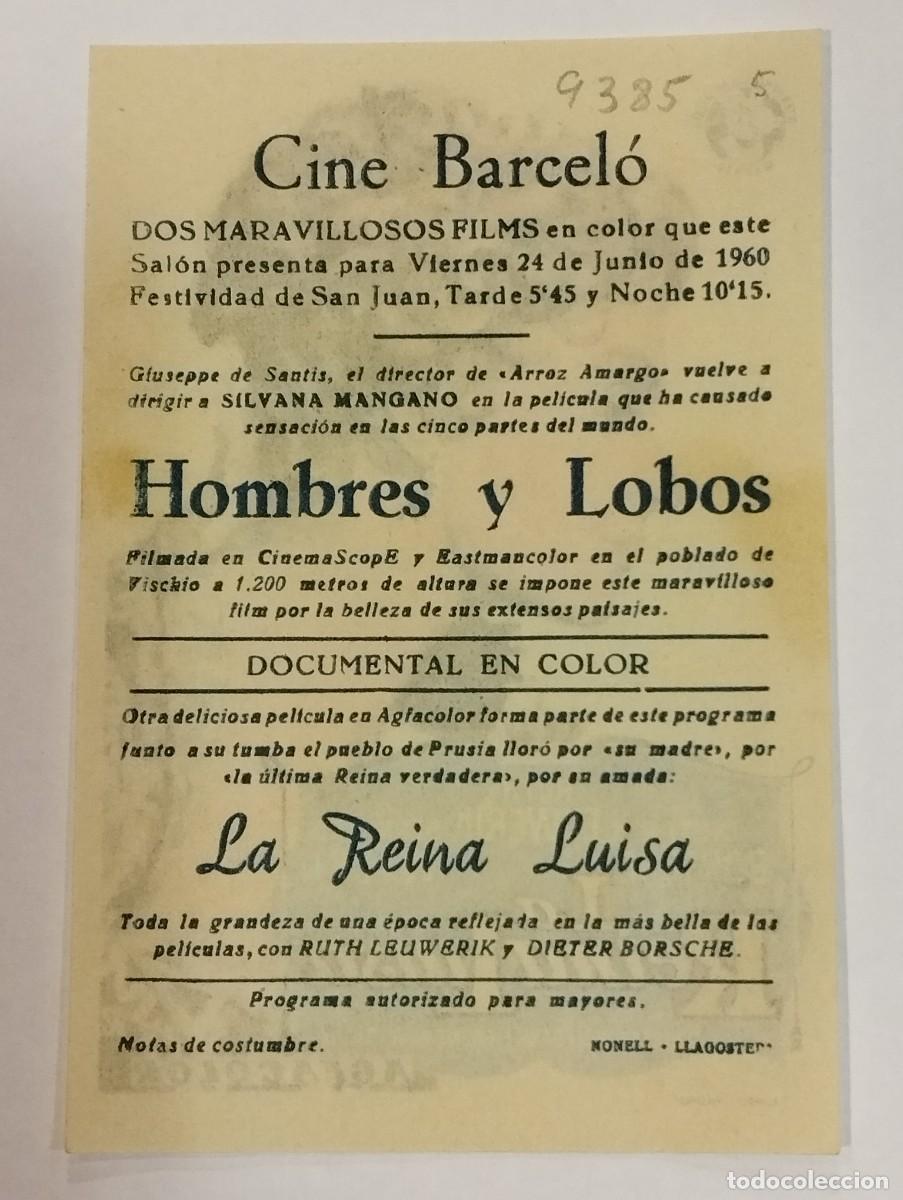Cine: PROGRAMA DE CINE SENCILLO. LA REINA LUISA. CON PUBLICIDAD. - Foto 2