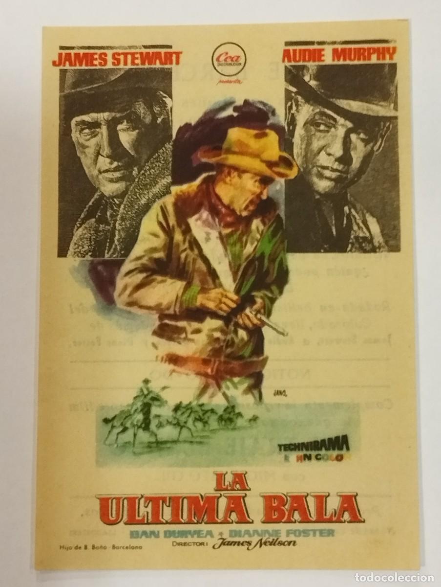 Cine: PROGRAMA DE CINE SENCILLO. LA ULTIMA BALA. CON PUBLICIDAD. - Foto 1