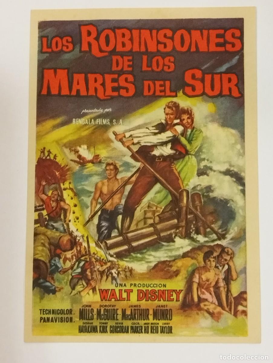 PROGRAMA DE CINE SENCILLO. LOS ROBINSONES DE LOS MARES DEL SUR. CON PUBLICIDAD.