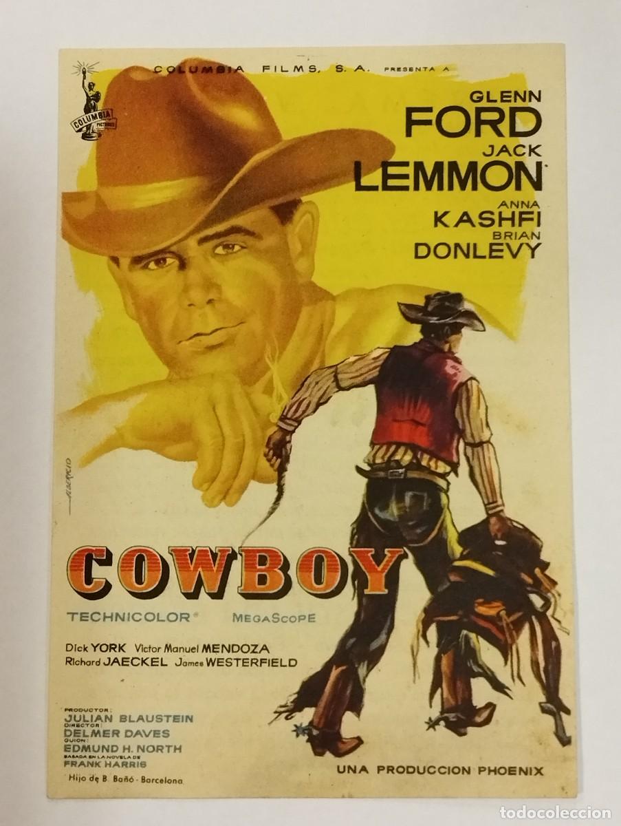 Cine: PROGRAMA DE CINE SENCILLO. COWBOY. CON PUBLICIDAD. - Foto 1