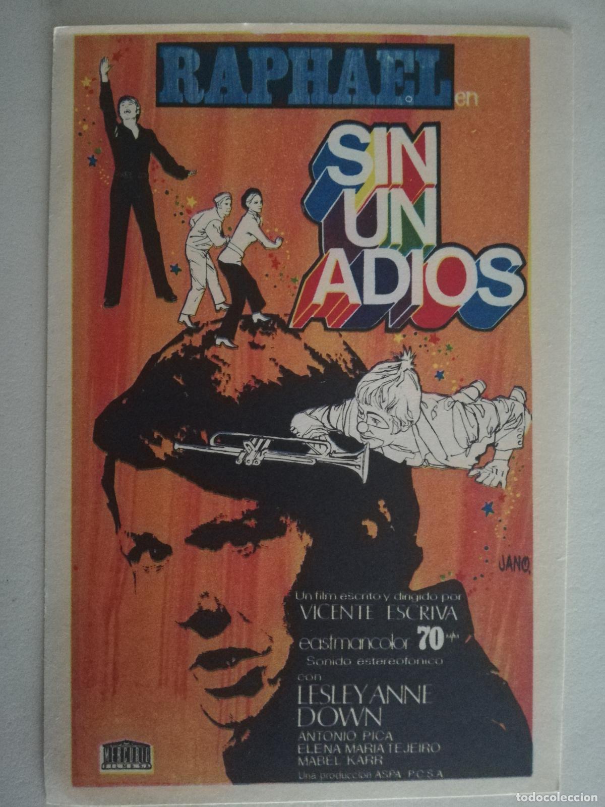 Cine: FOLLETO DE MANO, SIN UN ADIOS - Foto 1