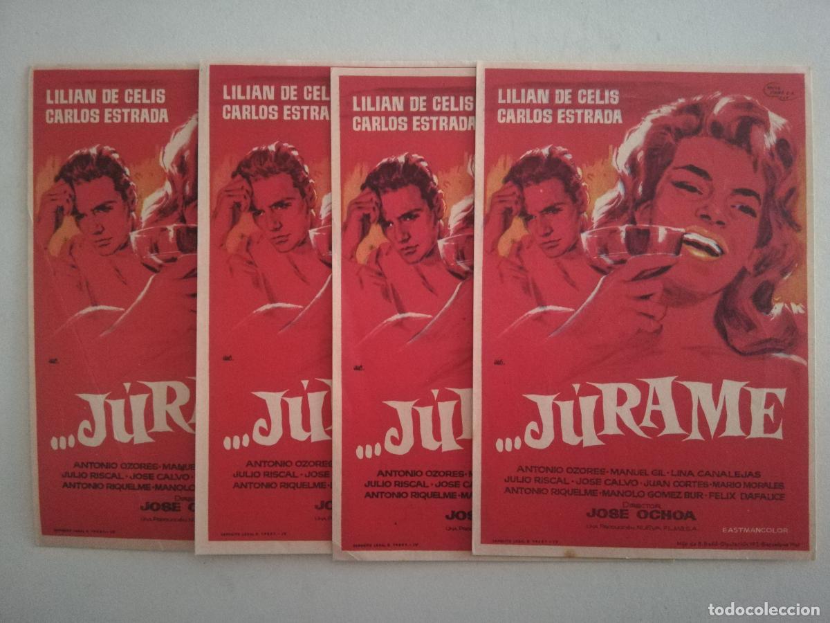 Cine: 4 FOLLETOS DE MANO, JURAME - Foto 1