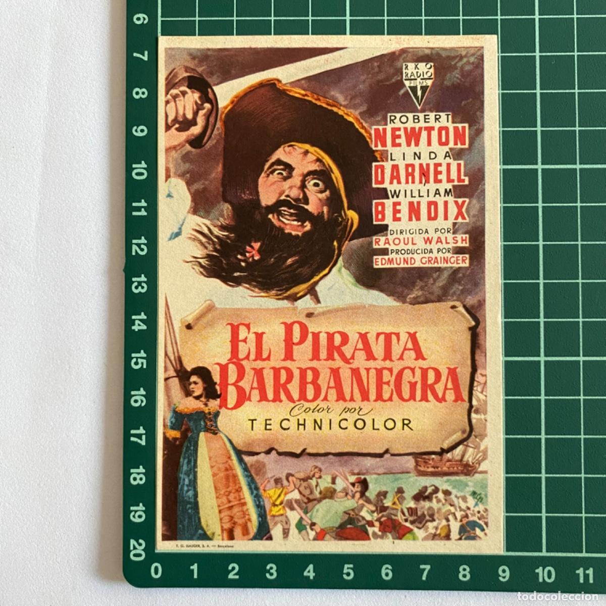 Kino: folleto de mano programa de cine pelicula El pirata Barbanegra