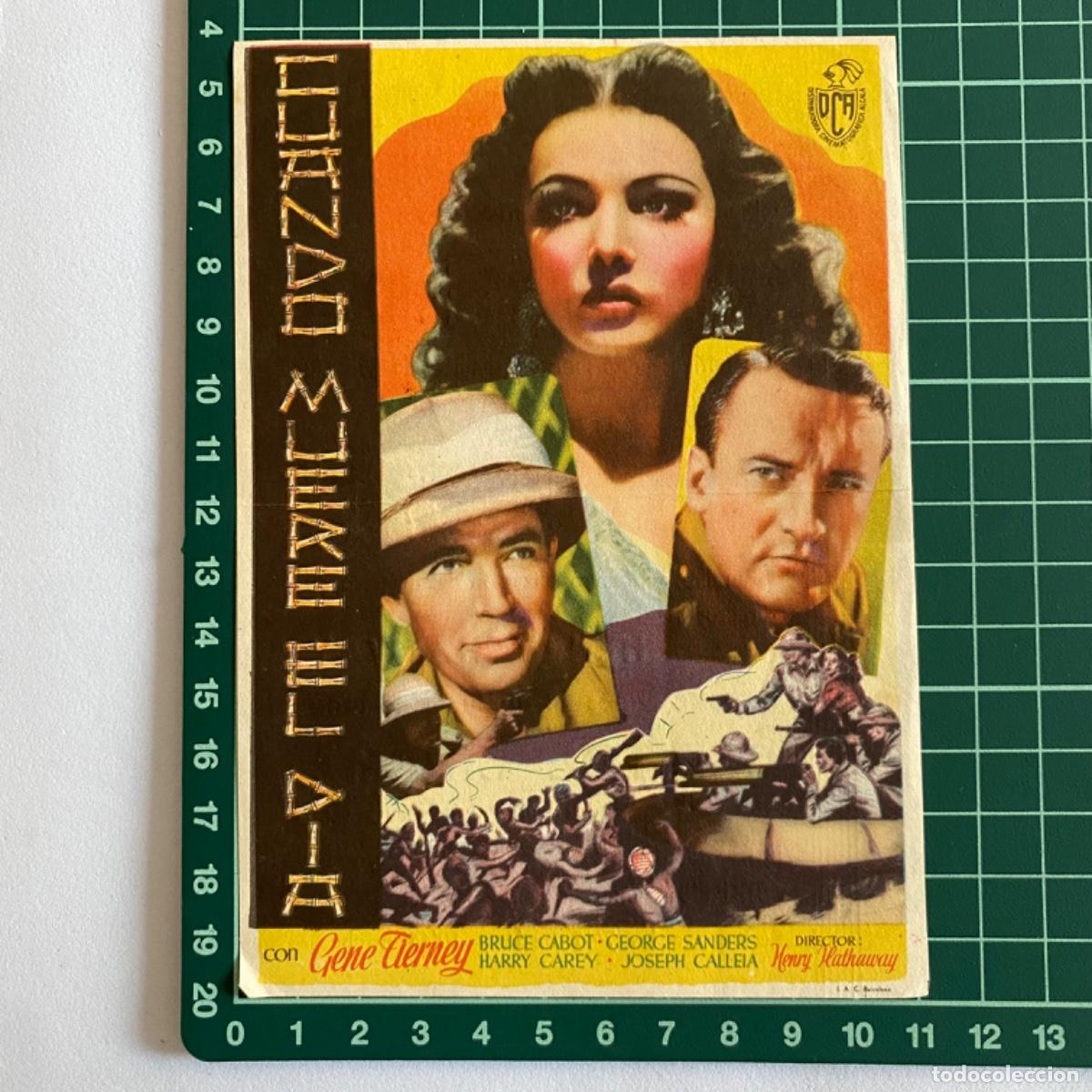 Kino: folleto de mano programa de cine pelicula Cuando muere el dia 1946 Capitol Cinema