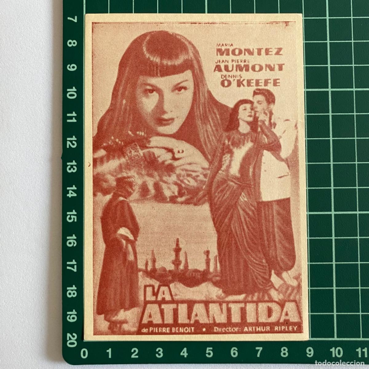 Kino: folleto de mano programa de cine pelicula La atlantida