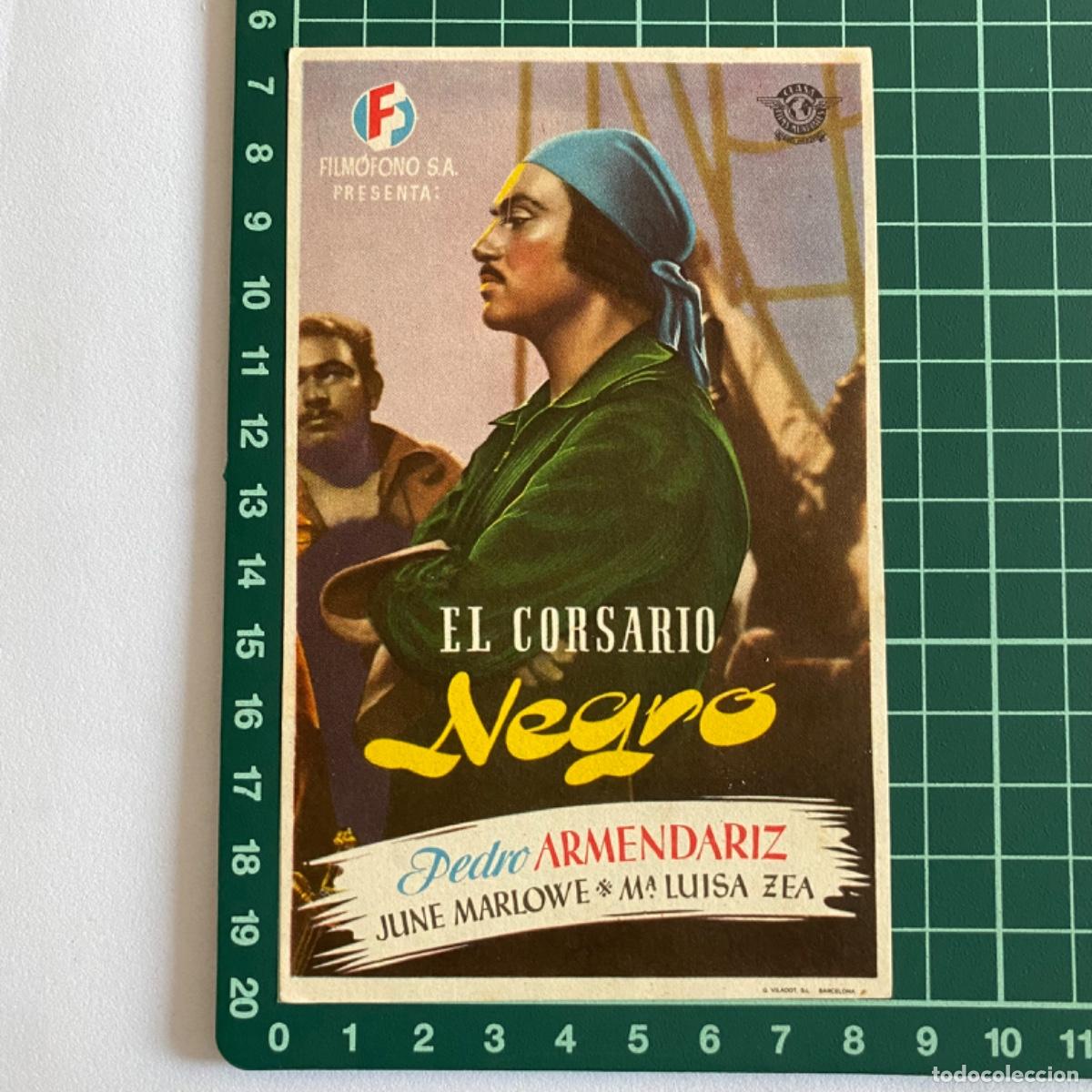 Kino: folleto de mano programa de cine pelicula El corsario Negro