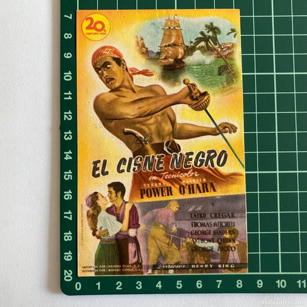 Kino: folleto de mano programa de cine pelicula El cisne negro Almacenes Analbert