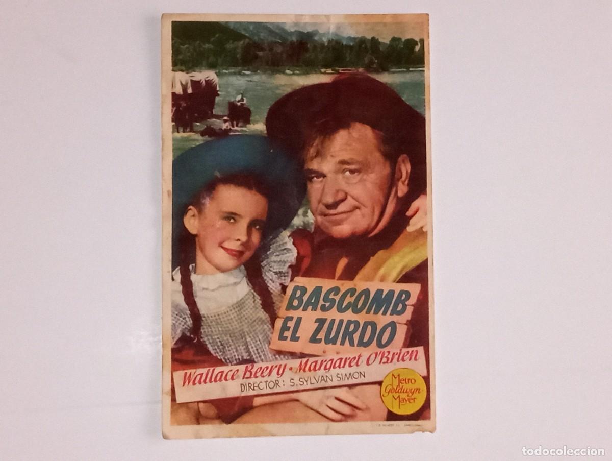 Kino: ANTIGUO PROGRAMA DE CINE BASCOMB EL ZURDO CINE IMPERIAL VALENCIA A&Ntilde;O 1948