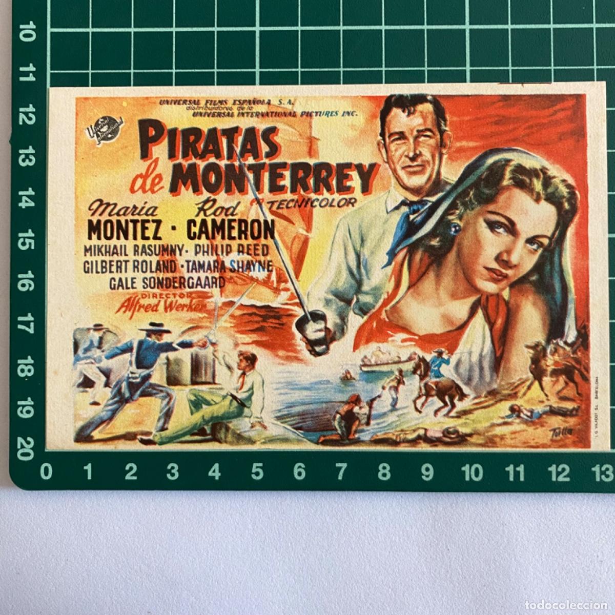 Kino: folleto de mano programa de cine pelicula Piratas de Monterrey