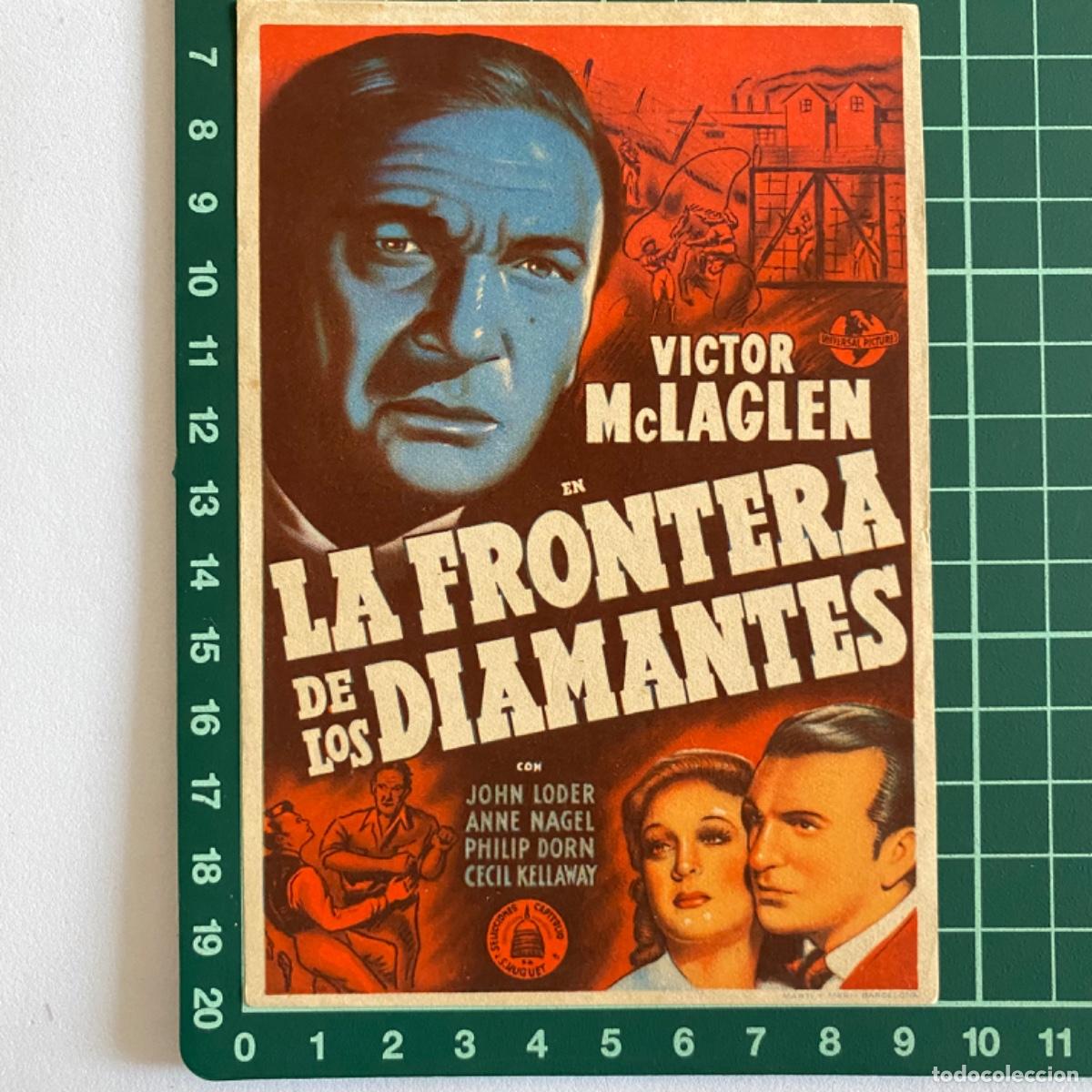 Kino: folleto de mano programa de cine pelicula La frontera de los diamantes