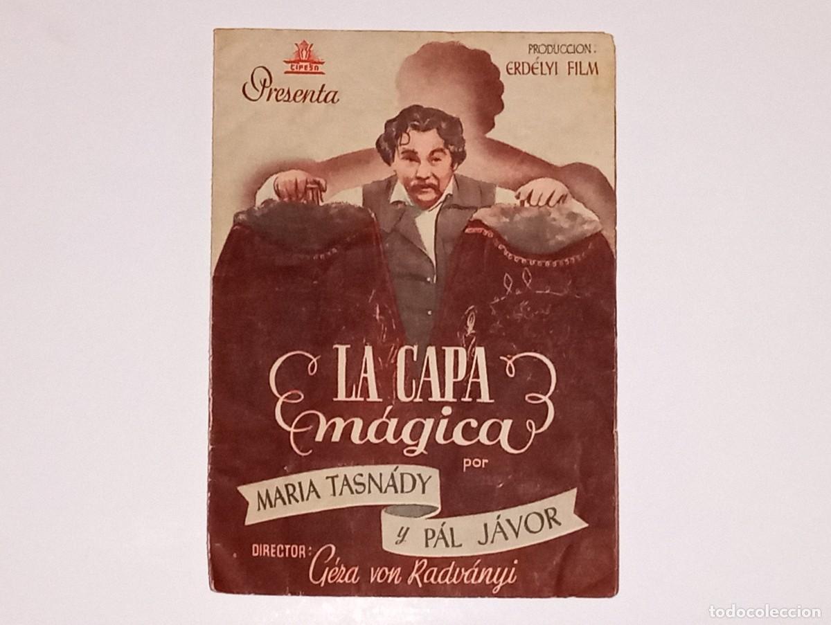 Cine: ANTIGUO PROGRAMA DE CINE LA CAPA MAGICA CINE DE LA MARINA A&Ntilde;O 1947