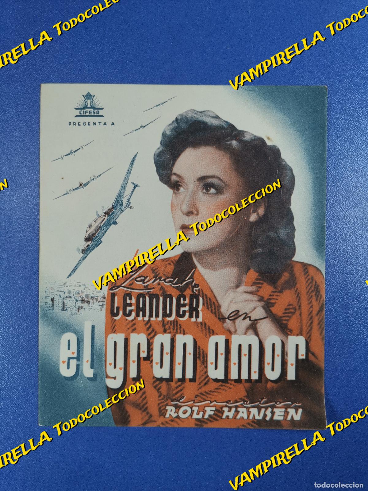 Cine: EL GRAN AMOR- PROGRAMA DE MANO DOBLE-- CINE ALCAZAR - Foto 1