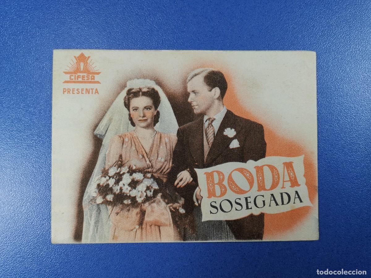 Cine: BODA SOSEGADA - PROGRAMA DE MANO DOBLE-- CINE RAMBLAS 1943 - Foto 2
