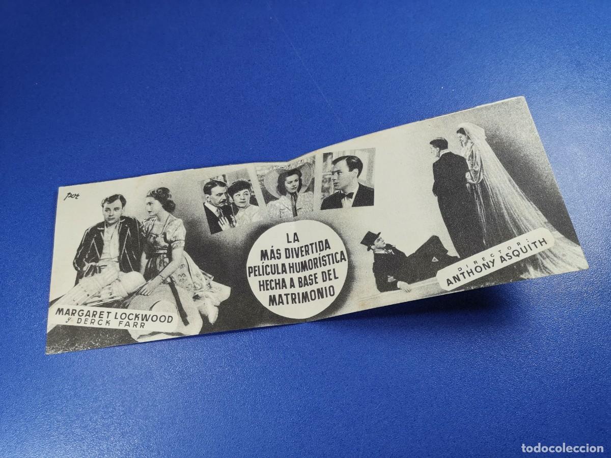 Cine: BODA SOSEGADA - PROGRAMA DE MANO DOBLE-- CINE RAMBLAS 1943 - Foto 4