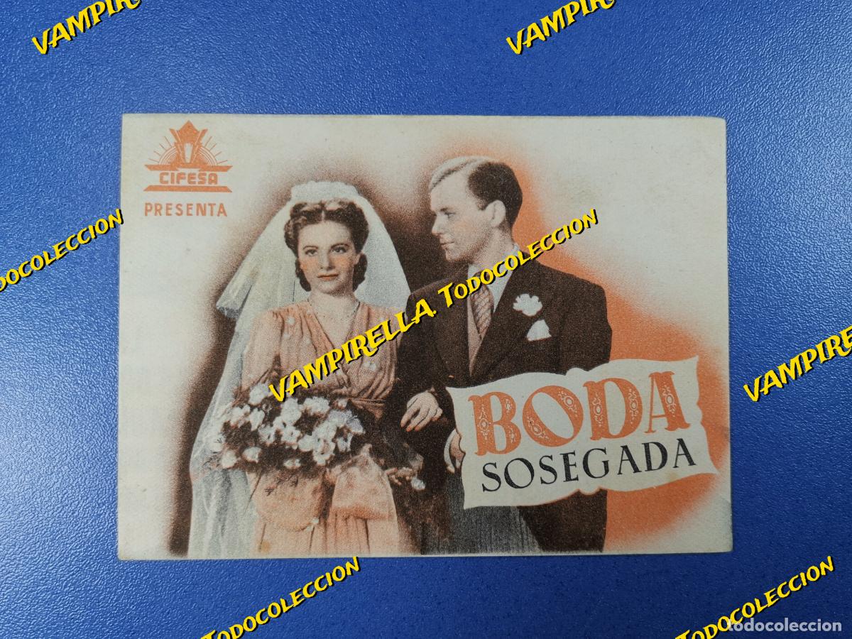 Cine: BODA SOSEGADA - PROGRAMA DE MANO DOBLE-- CINE RAMBLAS 1943 - Foto 1