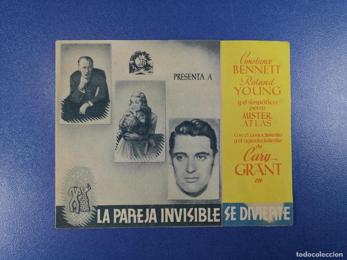 Cine: LA PAREJA INVISIBLE SE DIVIERTE - PROGRAMA DE MANO DOBLE-- SIN EDITAR - Foto 2