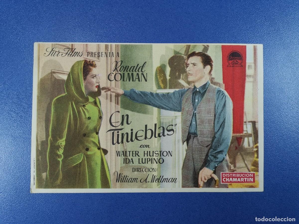 Cine: EN TINIEBLAS - PROGRAMA DE MANO --SIN EDITAR - Foto 2