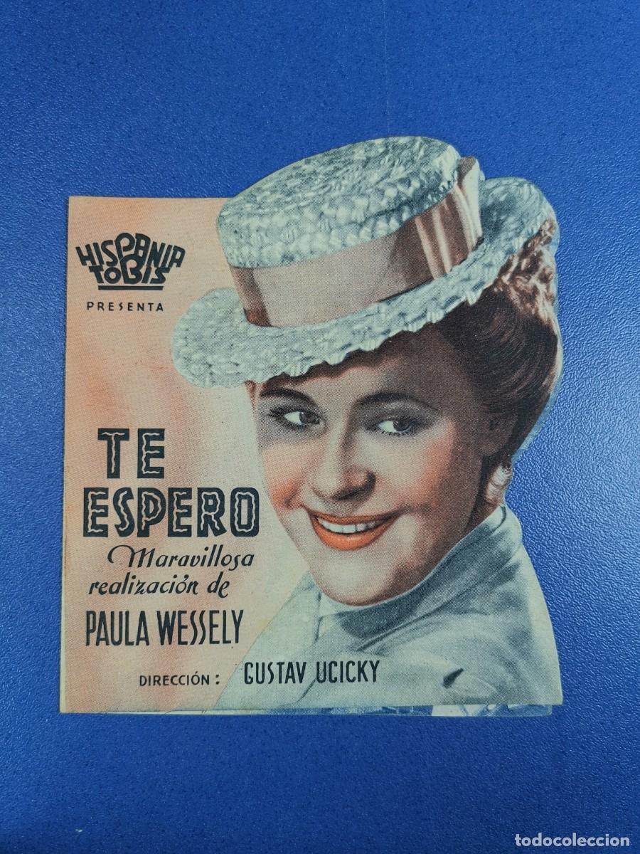 Cine: TE ESPERO - PROGRAMA DE MANO DOBLE--CINE RAMBLAS 1943 - Foto 2