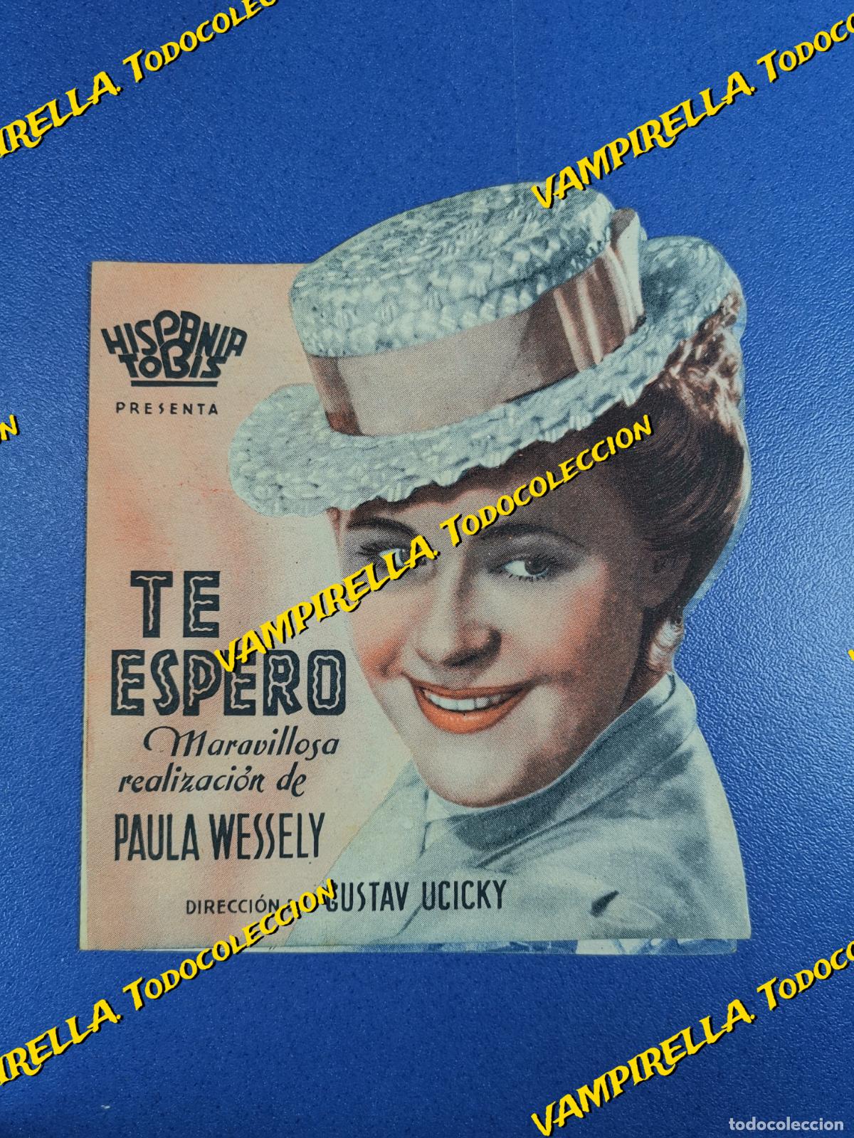 Cine: TE ESPERO - PROGRAMA DE MANO DOBLE--CINE RAMBLAS 1943 - Foto 1