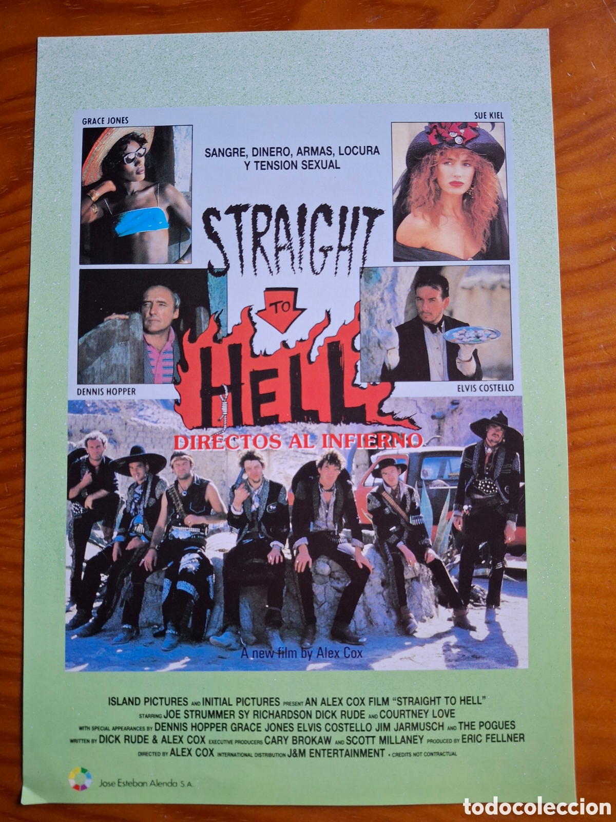 Kino: Gu&iacute;a publicitaria / Folleto de cine: DIRECTOS AL INFIERNO (Straight to Hell, 1987) - Alex Cox. Joe S