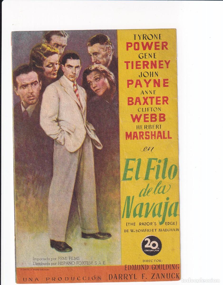 Cine: EL FILO DE LA NAVAJA : TYRANE POWER - Foto 1