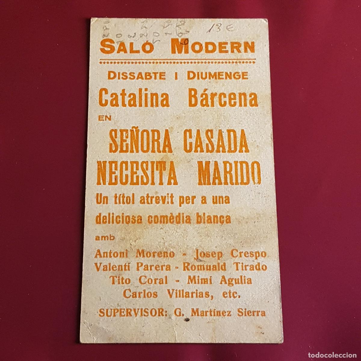 Cine: PROGRAMA DE MANO - SE&Ntilde;ORA CASADA NECESITA MARIDO - Foto 2