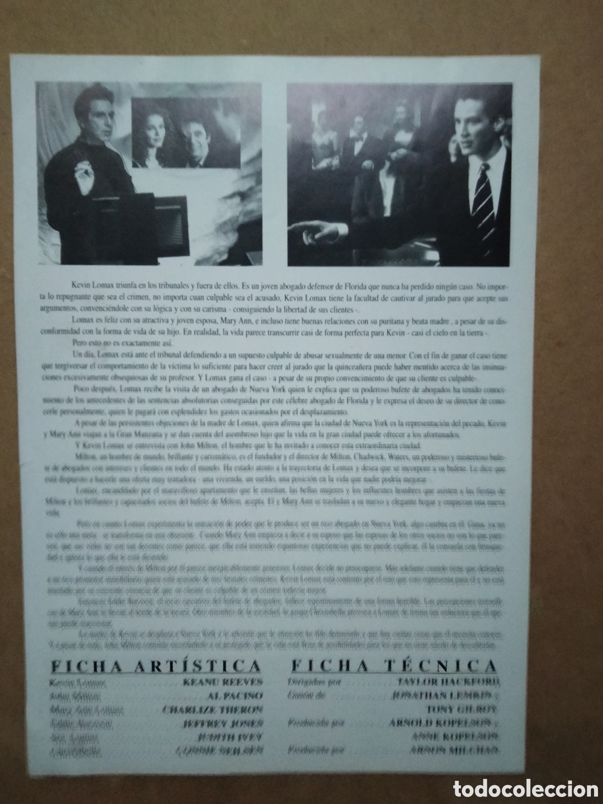 Cine: Pactar con el Diablo folleto de mano - Foto 2
