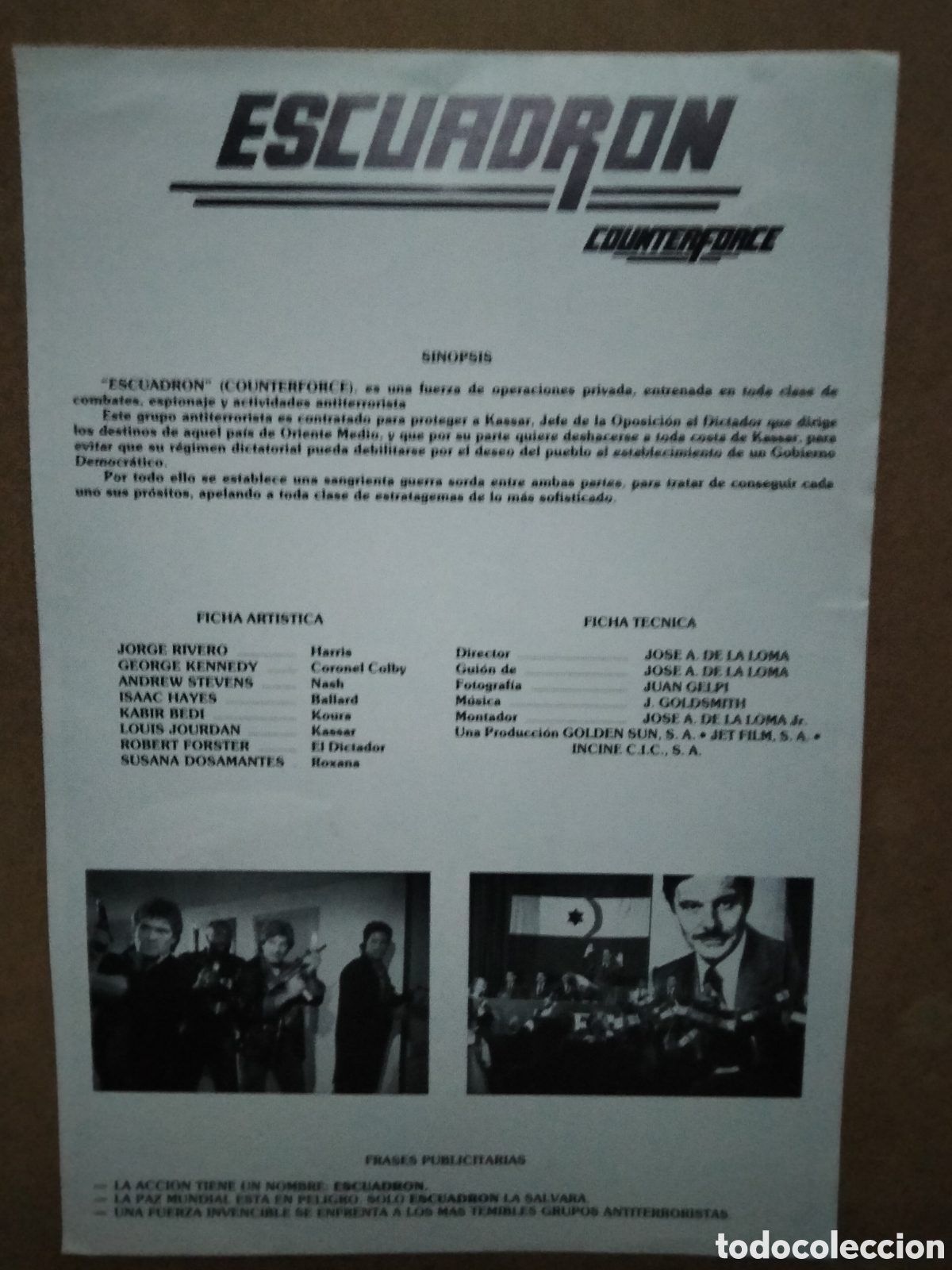 Cine: Escuadr&oacute;n folleto de mano - Foto 2