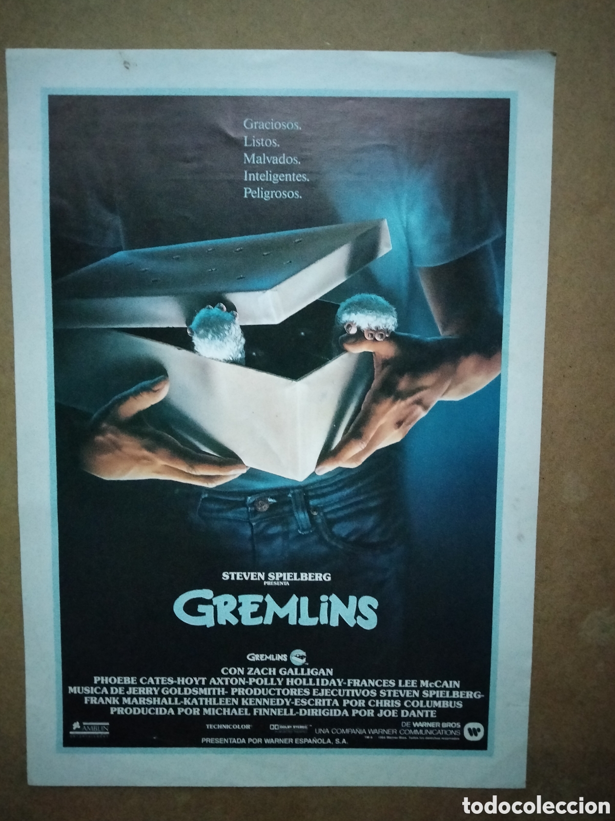 Cine: Gremlins folleto de mano - Foto 1