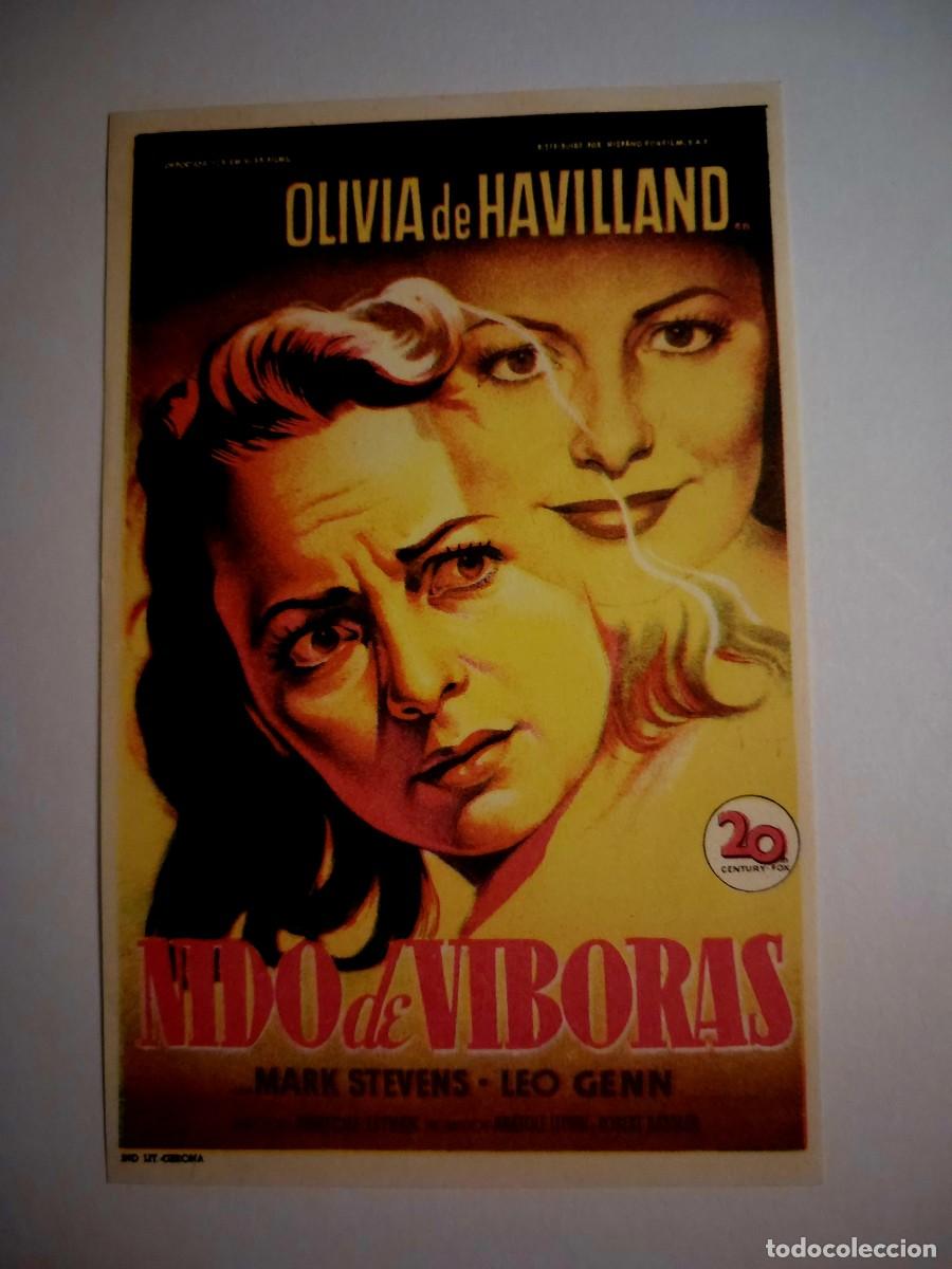  Flyers Publicitaires de films Anciens: Nido de Viboras Olivia de Havilland 1948 Sin publicidad