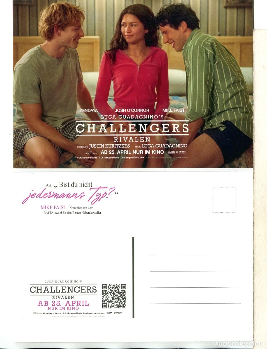  Flyers Publicitaires de films Anciens: CHALLENGERS, con Zendaya, PROGRAMA ALEM&Aacute;N. POSTAL.