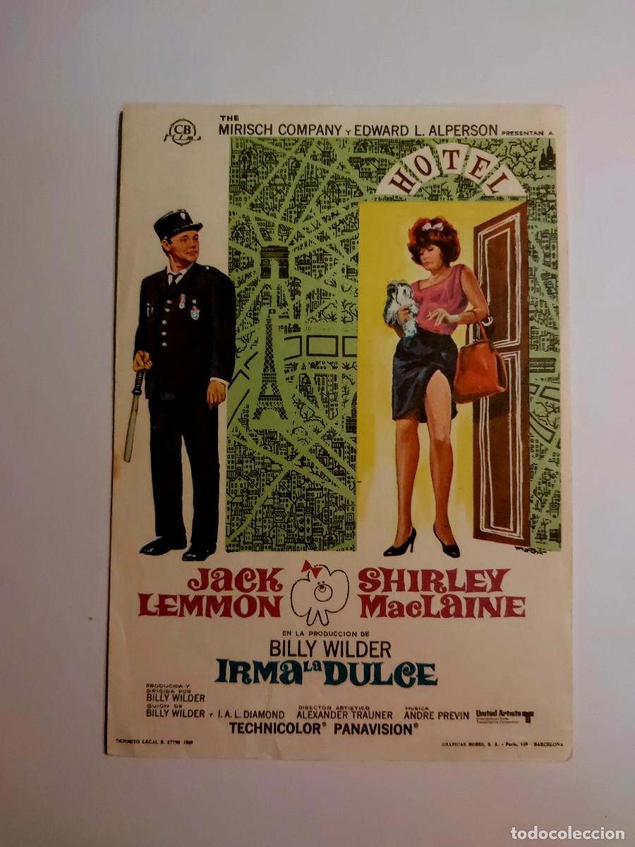 Cine: Irma La Dulce de Billy Wilder 1963 Sin publicidad - Foto 1