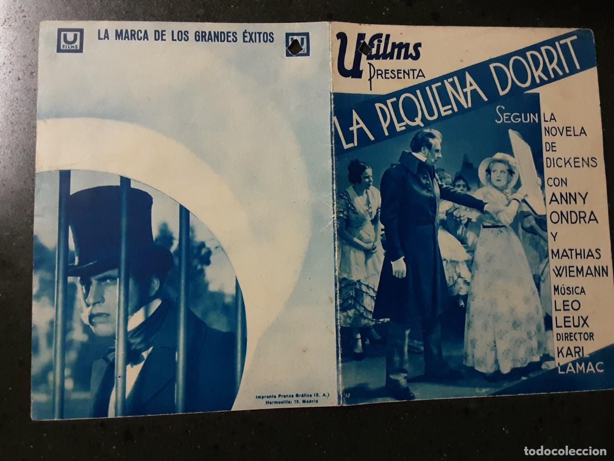  Flyers Publicitaires de films Anciens: LA PEQUE&Ntilde;A DORRIT, ANNY ONDRA, MATHIAS WIEMANN